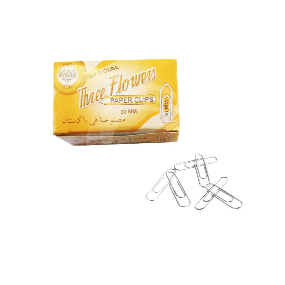 Three Flowers-Paper Clips 30mm