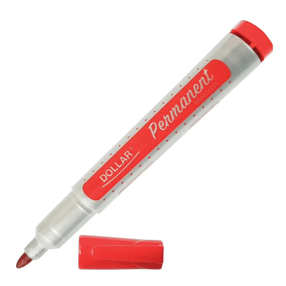Dollar Round Tip Permanent Marker red