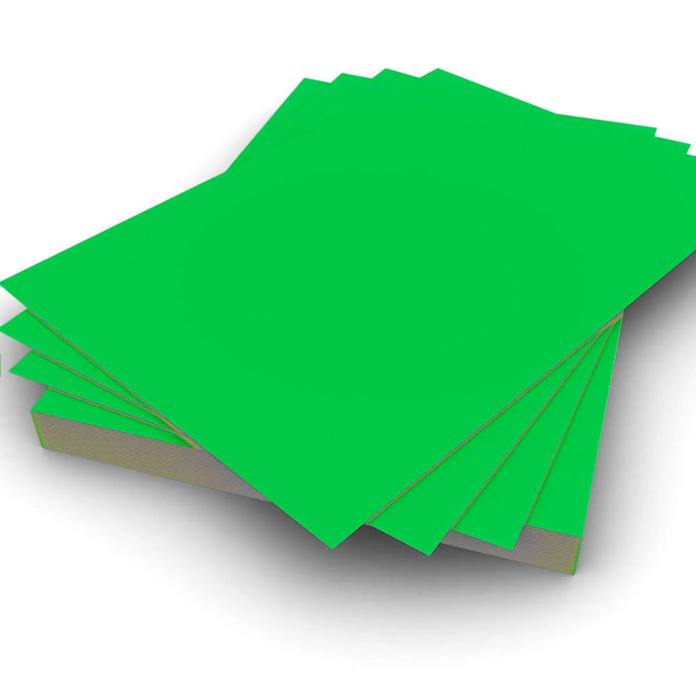 Green A4 Colored Paper Pack Of 100 Sheets With Single Color, 70g Paper