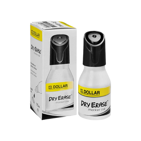 Dollar Dry Erase White Board Marker Ink Bottle 15ml