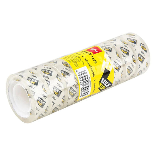 Deli 30064 Office Tape 18mm x 20 Y ( 8 rolls/Tube)