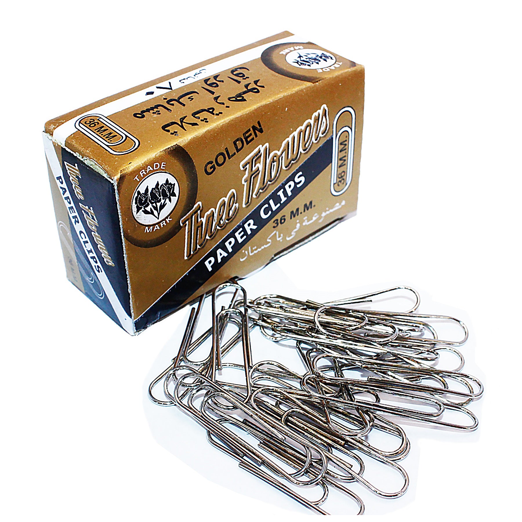 Gem Clip Golden | Round Shape 36MM | Premium quality (Pack of 1 packs) for securing documents