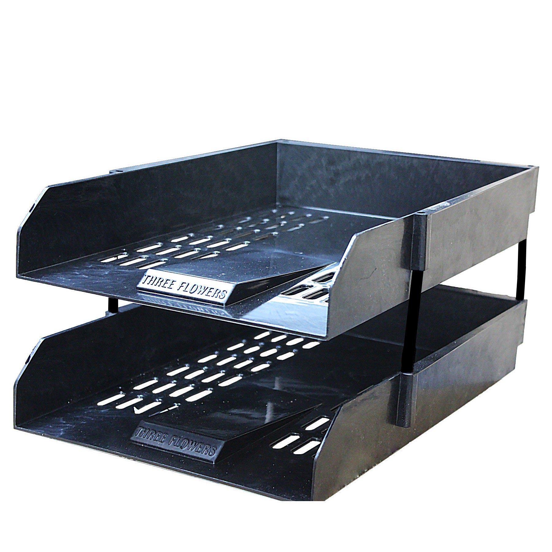 Document Letter Tray | Best to use at Office, School and Home | Multi Purpose | Two Step | Three Flowers