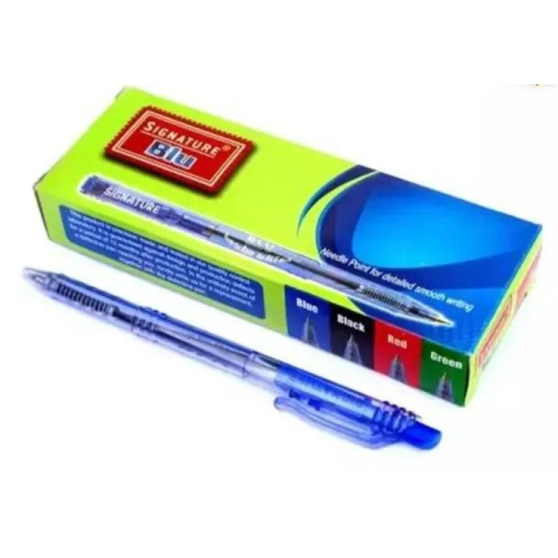 Ball Pen AFIT Blue Box (10 Pcs) SMB Signature - Premium Smooth Writing