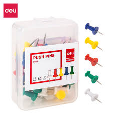 deli E0021 colour pushpin 350Z PCs(box)