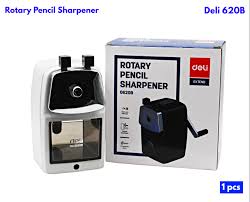 DELI- 0620B Rotary Pencil Sharpener Machine Long Lasting Metal Blade Office , School Supply Stationery