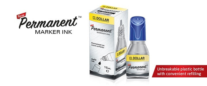 Dollar Permanent Marker Ink Bottle 15ml