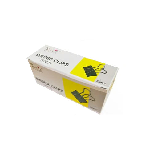 Three Flower Binder Clip 10 Pcs Box